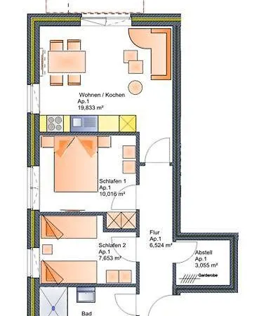 Apartman Inselzauber - Duenengras *